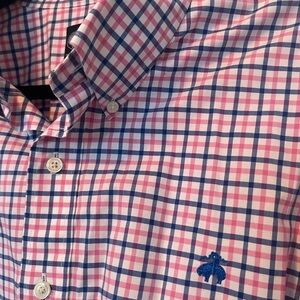 Brooks Brothers Pink and Blue Plaid Shirt